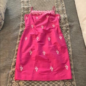 A pink Ann Taylor dress